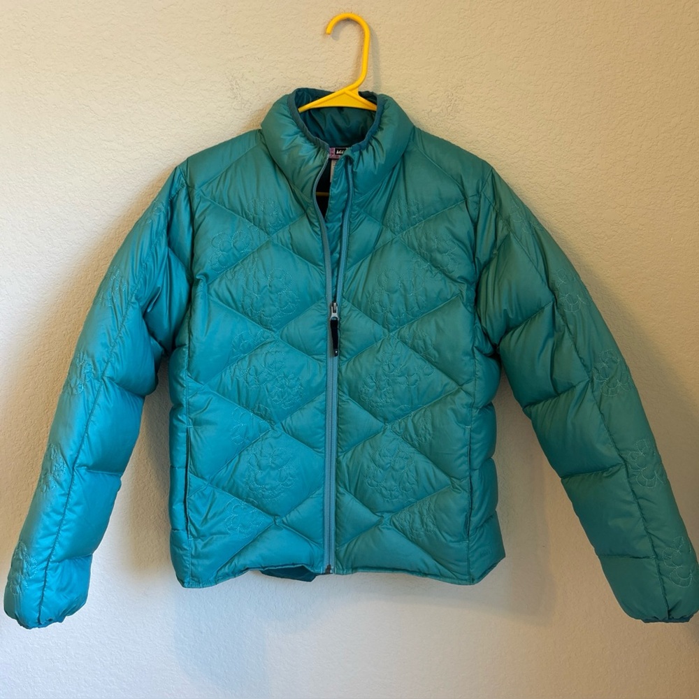 Rei Girls Size L/18 Puffer Jacket  Goose Down Insulated Outerwear